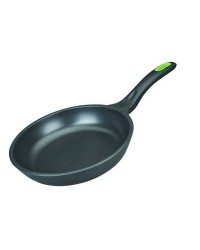 Caja de 6 uds de Sarten Aluminio Fundido Essential 24 Cm, Mango Silicona, Fondo Liso Especial Induccion Ibili 409024