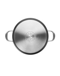 Guisera Aluminio Fundido Con Tapa Titan 36 Cm, Fondo Especial Induccion, Asas Inox Remachadas Ibili 465436
