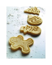 Caja de 6 uds de Cortapastas Con Expulsor Navidad (4 Pcs) Ibili 733100
