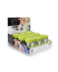 Caja de 9 uds de Minitermo Solidos Acero Inoxidable 300 Ml Ibili 753903