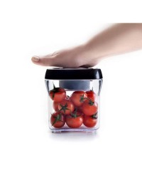 Envase De Vacio Apilable Rectangular 1000 Ml,Plastico + Acero Inoxidable Ibili 788710