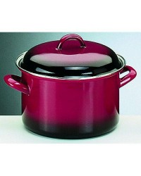 Caja de 4 uds de Olla Recta Con Tapa Volcan Acero Esmaltado 20 Cms. Ibili 930220